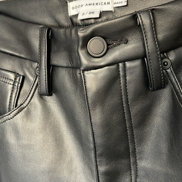 Good American faux leather pant - Picture 3 of 8
